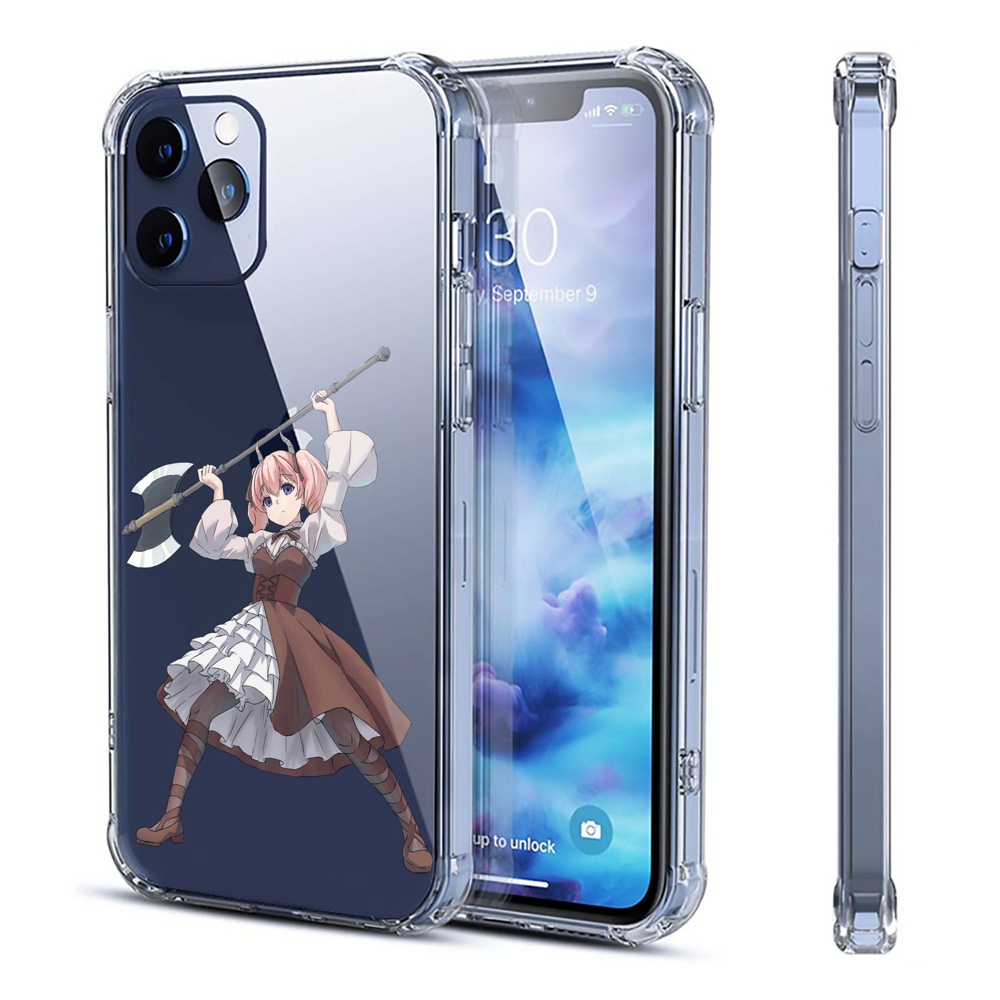 （画像用） 葬送のフリーレン Frieren 【iPhone 12シリーズ対応】透明スマホケース（クリアソフトケース）